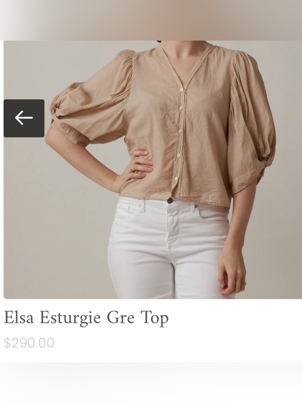Elsa Esturgie Paris Cotton Summer Blouse